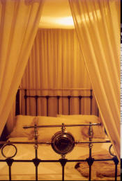 Matrimonial Bed - The 4 poster with curtains for the blushing bride.