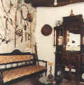 Papadopoulos house in Vavla, near Larnaca, Cyprus has a living room with traditional implements. - click to enlarge.