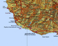 map of cyprus - paphos region