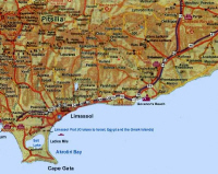 map of cyprus - Limassol region