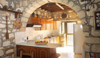The pretty Carythia cottage traditional interior and exterior near Paphos in Cyprus
