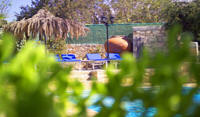 The pretty Carythia cottagewith swimming pool set in lovely gardens near Paphos in Cyprus