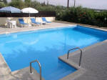 The swimming pool of GeorgiaMou villa for holiday rentals in the Paphos area on the west coast of Cyprus