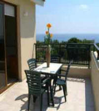 Ellas villa to rent in Kissonerga Paphos, Cyprus on a weekly basis - balcont with sea view