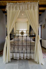 Garden Kamara House in Kato Drys - An agrotourism holiday house in Cyprus - The 4 poster bed