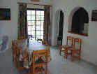 The dining room of Iris villa in Cyprus