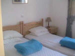 The bedrooms at Kings Palace apartment in Cyprus are air-conditioned and have fitted wardrobes.