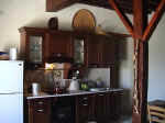Each of the three one bedroom apartments at Vouni Lodge has a fully fitted kitchenette. - click to enlarge.