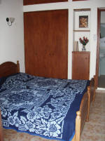 This is the bedroom for Ninas house in Tochni village, available for holiday rentals.