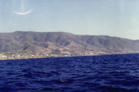 The sea on the west coast of Cyprus near villa Pomos