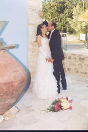 A Romantic moment in Cyprus at a Garden Kamara house wedding