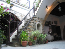 The stairs leading to the Superior apartment in Stratos House in Cyprus