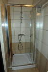 The shower at villa Poliana in Cyprus